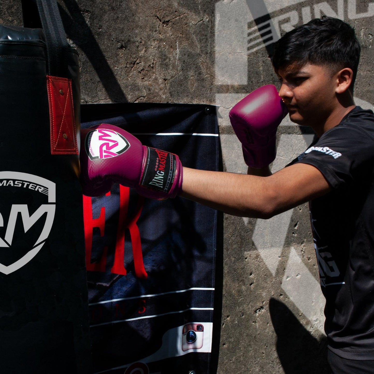 RingMaster Sports - Phenom Kids Boxing Gloves CarbonTech Purple