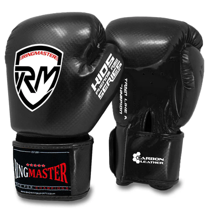 RingMaster Sports - Phenom Kids Boxing Gloves CarbonTech Black