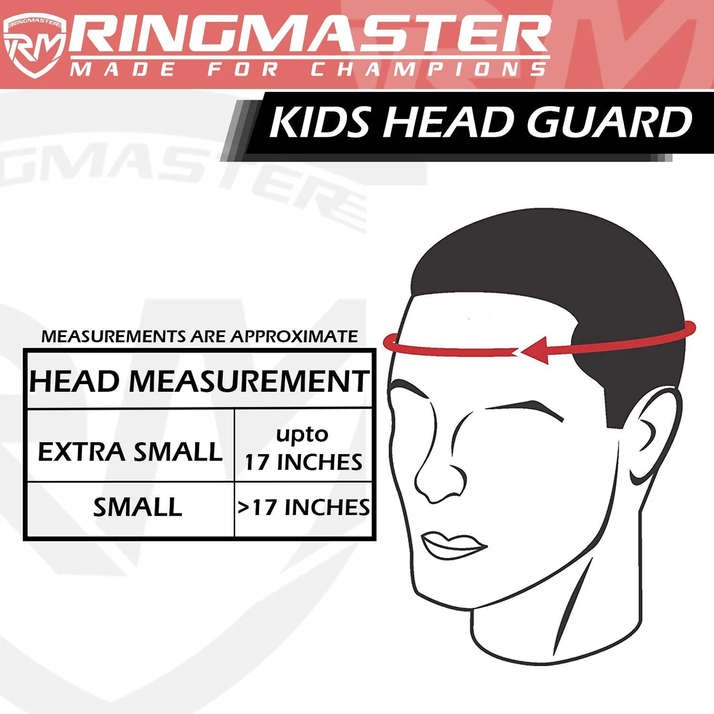 RingMaster Sports Kids Boxing HeadGuard Pink and White
