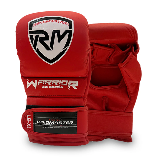 RingMaster Sports Warrior 2.0 Series MMA Gloves 7oz Red